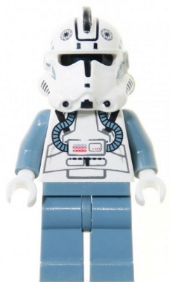 sw0118 - Clone Trooper V-wing Pilot (Phase 2) - Sand Blue Arms and Legs, Black Head