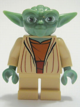 sw0219 - Yoda - Clone Wars, Light Bluish Gray Hair