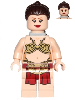 sw0485 - Princess Leia - Jabba Slave Outfit, Dark Brown Long Braid