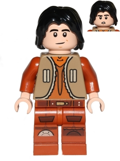 sw0574 - Ezra Bridger - Dark Tan Vest, Hair