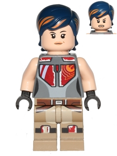sw0616 - Sabine Wren - Dark Blue Hair with Orange Highlights