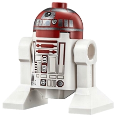 sw0706 - Astromech Droid, R4-P17 - Silver Band Around Dome, Black Outline Rectangles