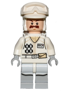 sw0760 - Hoth Rebel Trooper White Uniform (Moustache)