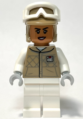 sw1313 - Hoth Rebel Trooper Dark Tan Uniform and Helmet, White Legs, Female (Kori Zaran)