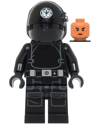 sw1376 - Imperial Gunner - Helmet with White Imperial Logo, Nougat Head