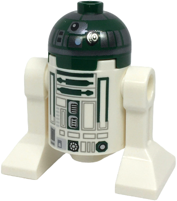 sw1400 - Astromech Droid, R4-P44 - Dark Silver Band Around Dome
