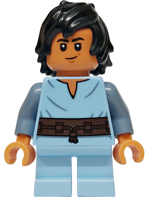 sw1407 - Boba Fett, Young - Bright Light Blue Shirt