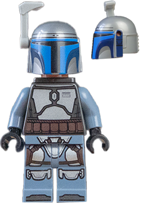 sw1433a - Jango Fett - Nougat Head, Plain Arms, Helmet with Black Detail Lines on Left Side