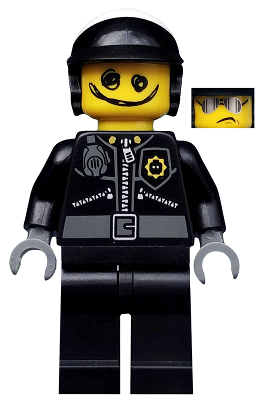 tlm007 - Scribble-Face Bad Cop, The LEGO Movie (Minifigure Only without Stand and Accessories)