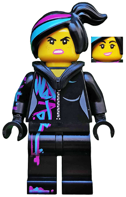 tlm099a - Lucy Wyldstyle with Dimensions Tag - Open Mouth, Hood Down