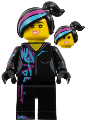 tlm103 - Lucy Wyldstyle with Magenta Lined Hoodie