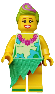 tlm154 - Hula Lula, The LEGO Movie 2 (Minifigure Only without Stand and Accessories)