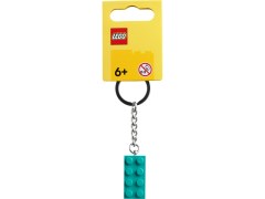 854303 - Aqua 2x4 Stud Key Chain