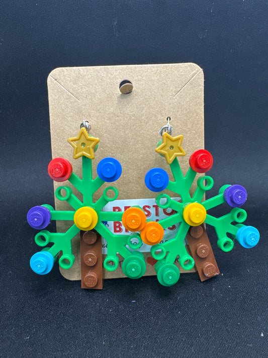 A091 - Large Christmas Tree Earrings
