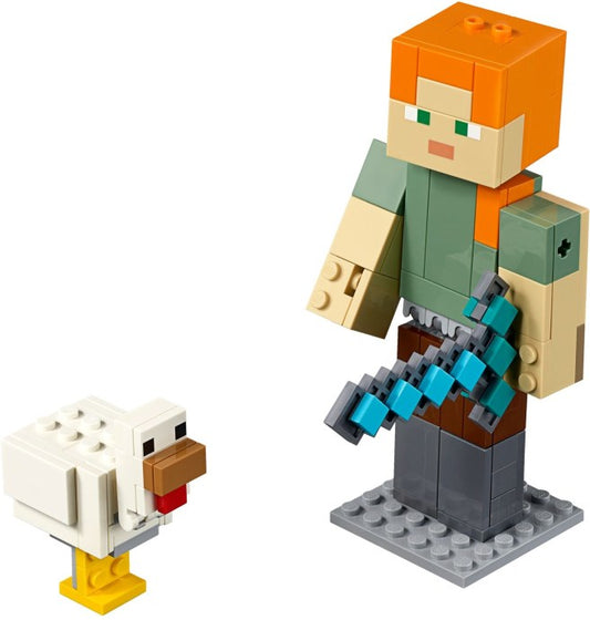 U21149 - Minecraft Alex BigFig with Chicken (Pre-Built)