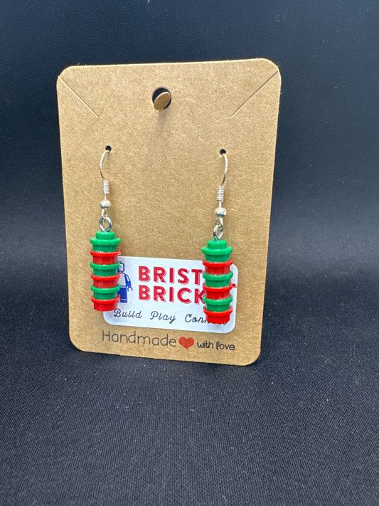 A006 - Christmas Round Stack Earrings