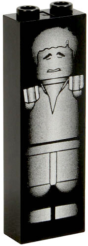 sw0984 - Brick 1 x 2 x 5 with Han Solo in Carbonite Pattern