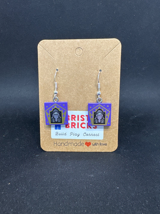 A203 - Chocolate Frog Card Earrings