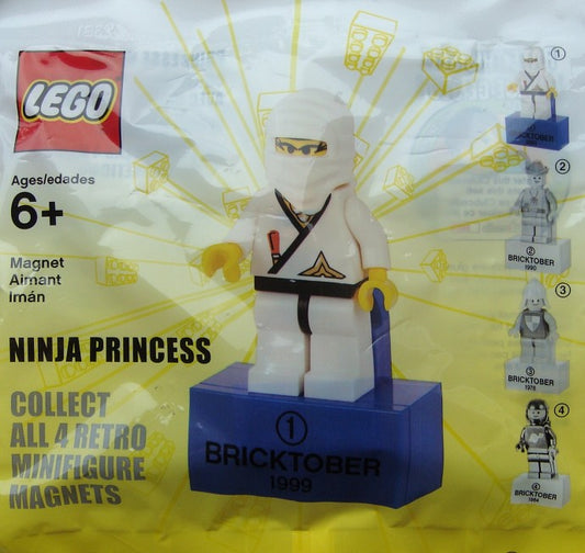 2856223 - Ninja Princess - 1 of 4 Bricktober Retro Magnets (Retired)