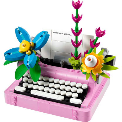 31169 - Typewriter with Flowers