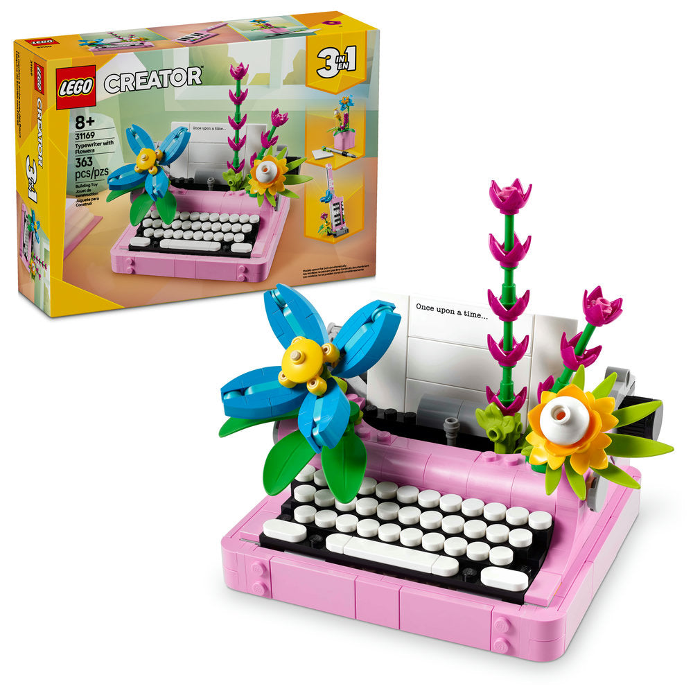 31169 - Typewriter with Flowers