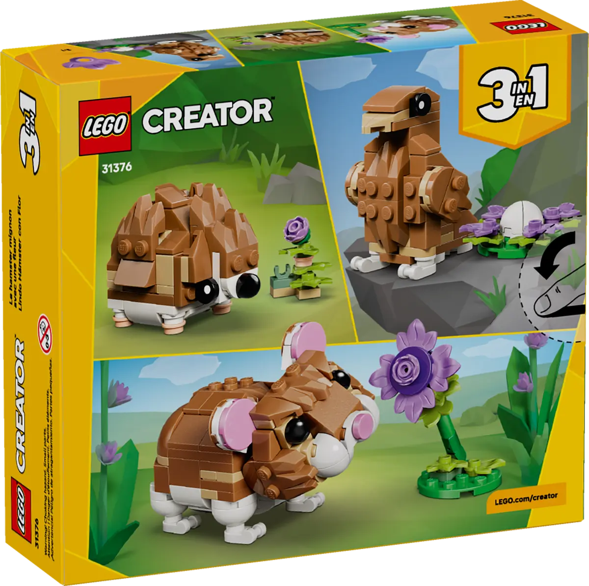 31376 - Cute Hamster with a Flower