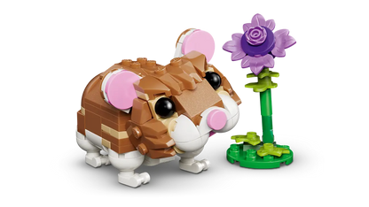 31376 - Cute Hamster with a Flower