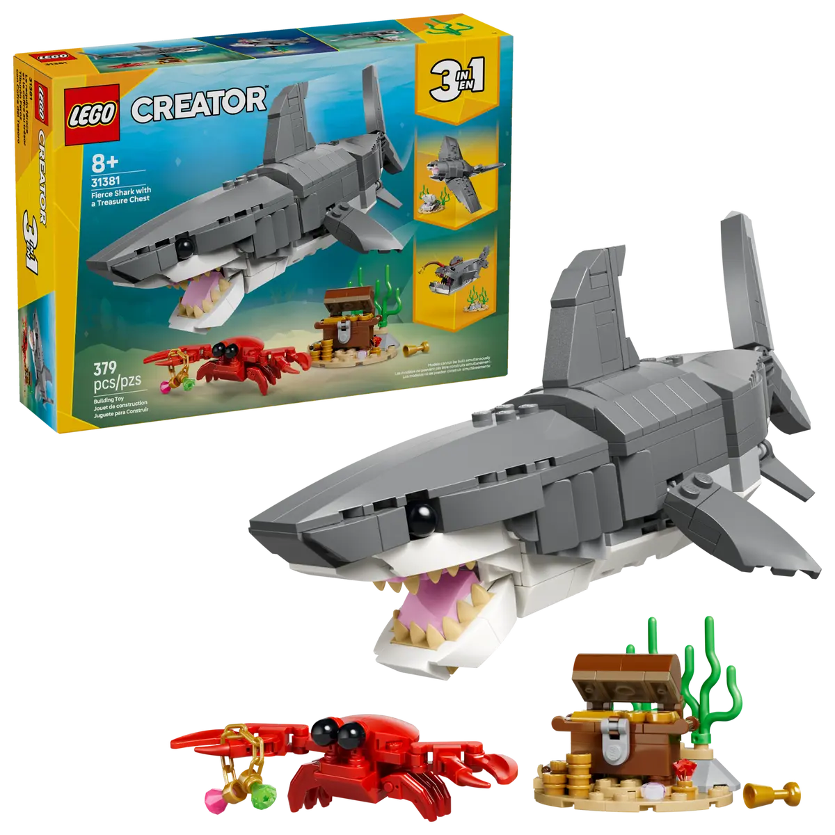 31381 - Fierce Shark with a Treasure Chest