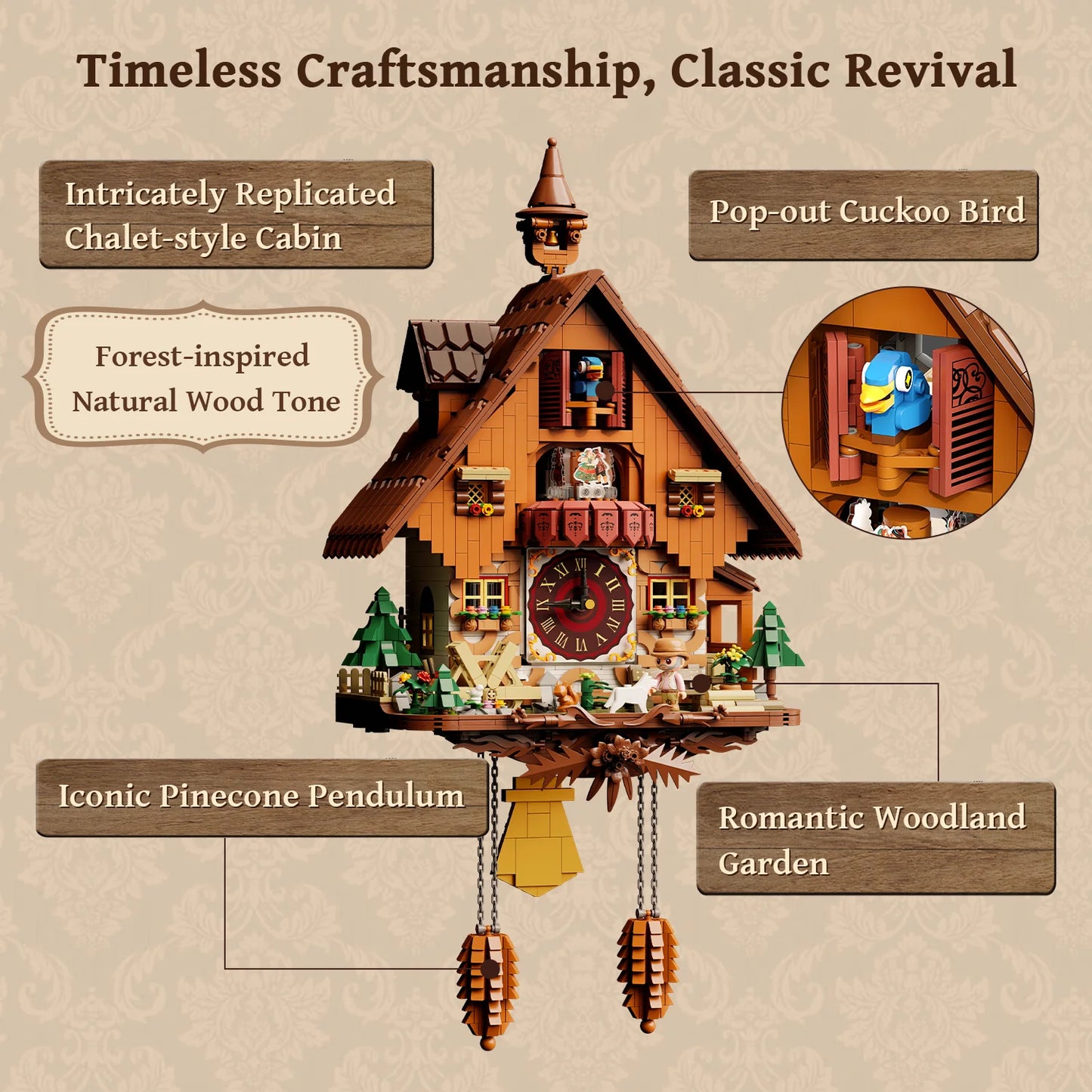 85027 - Retro Cuckoo Clock