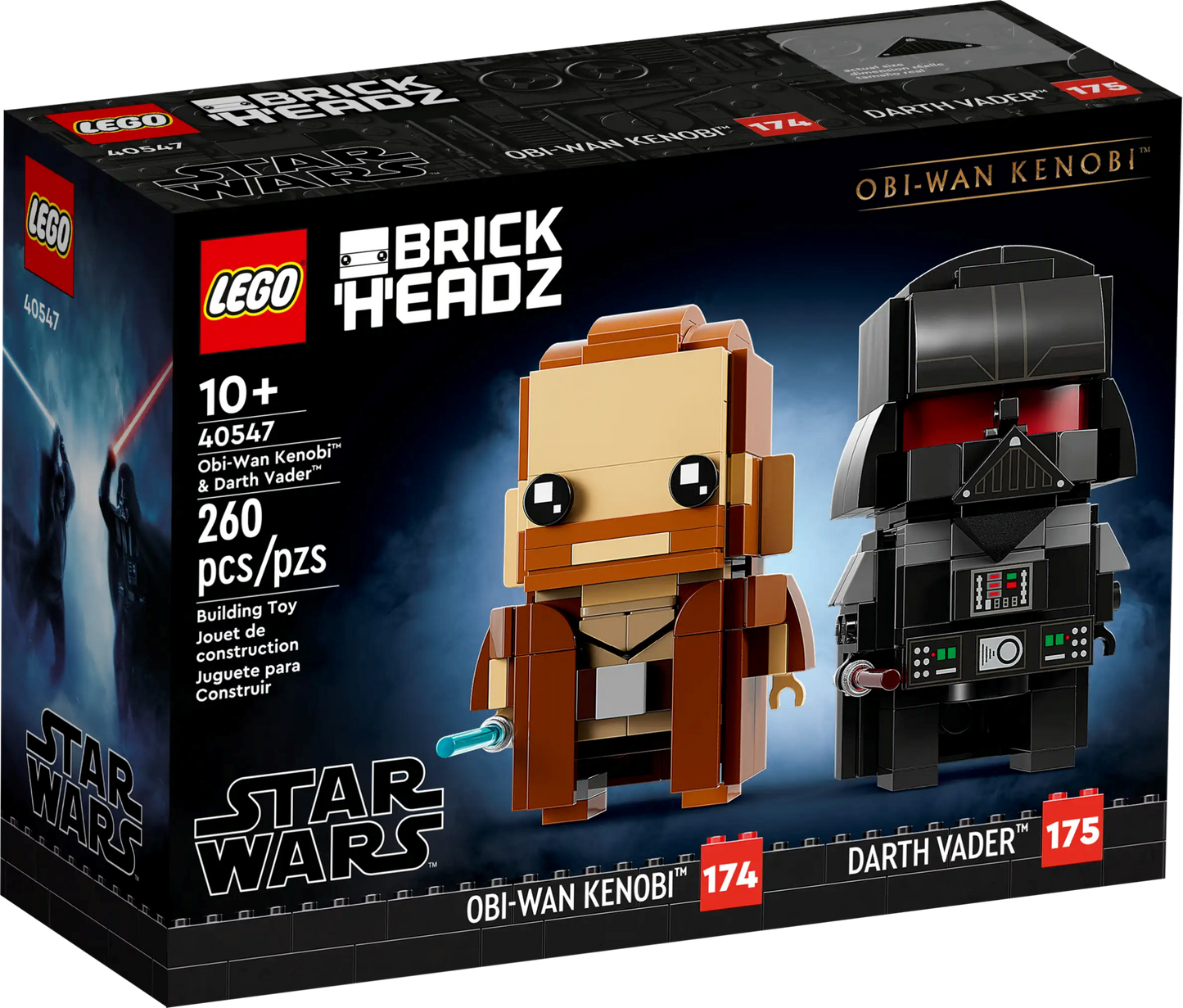 40547 - Brick Headz: Obi-Wan Kenobi & Darth Vader - ND