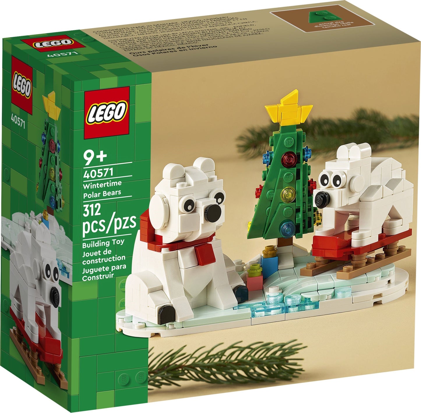 U40571 - Wintertime Polar Bears (Pre-Built)