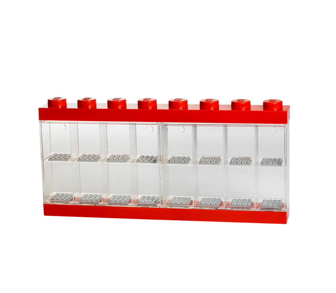 LEGO Minifigure Display Case, Red (16)