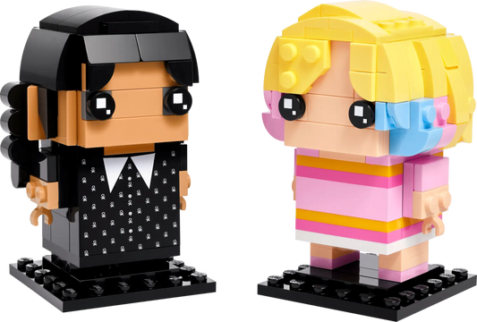 U40750 - Brick Headz: Wednesday & Enid  (Pre-Built)