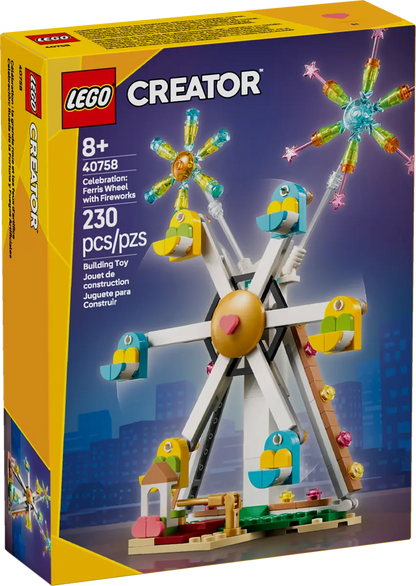40758 - Celebration: Ferris Wheel with Fireworks - ND