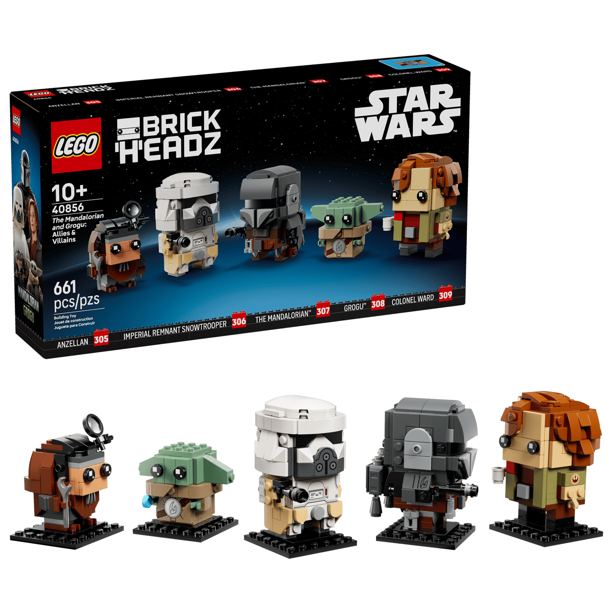 40856 - The Mandalorian and Grogu: Allies & Villains BrickHeadz - ND