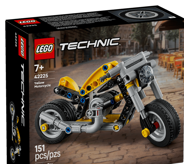 42225 - Yellow Motorcycle