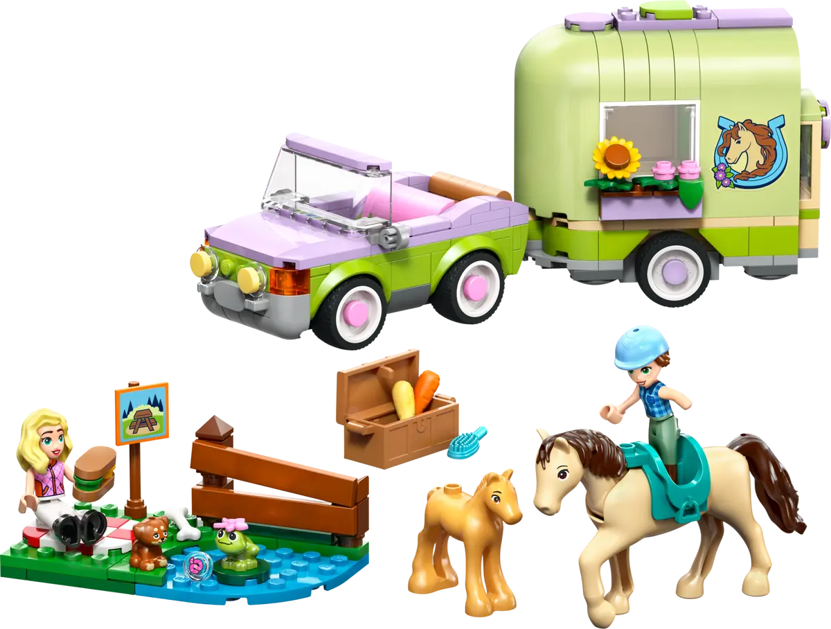 42695 - Horse & Baby Foal Trailer