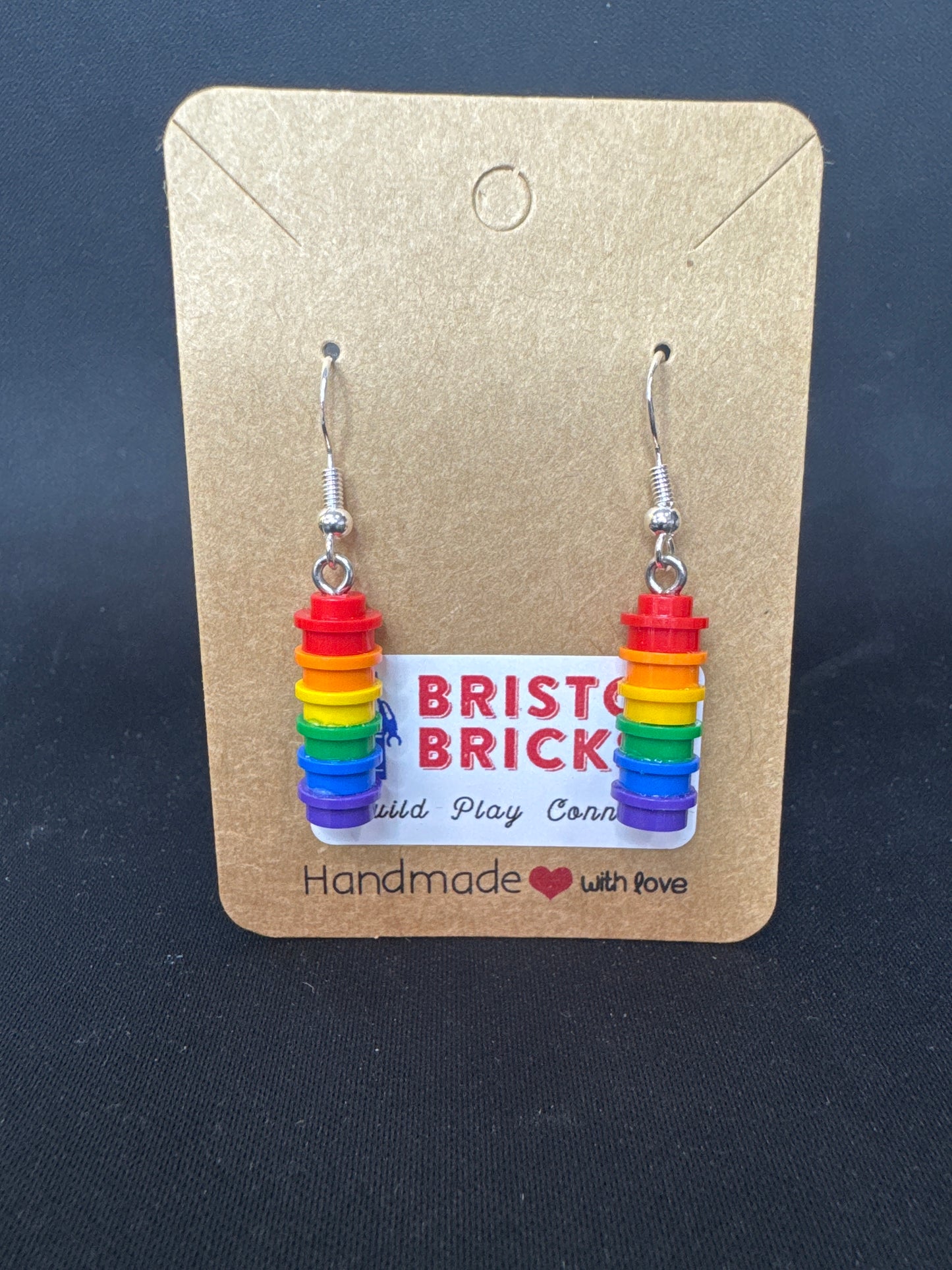 A007 - Rainbow Round Stack Earrings