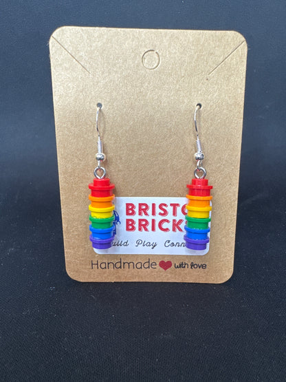 A007 - Rainbow Round Stack Earrings