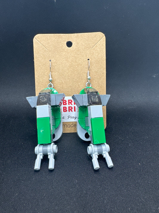 A172 - Boba Fett Ship Earrings