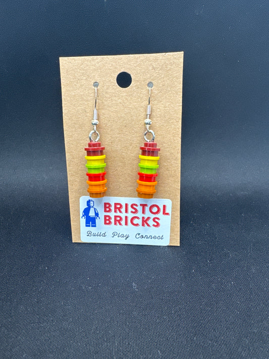 A004 - Fall Stack Round Earrings