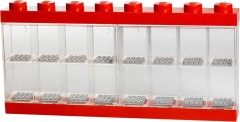 Used RED LEGO Minifigure Display Case, (16)
