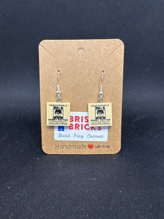 A207 - Undesirable Poster Earrings