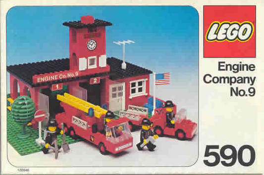 U590 - 1978 Vintage Legoland - Engine Company No.9