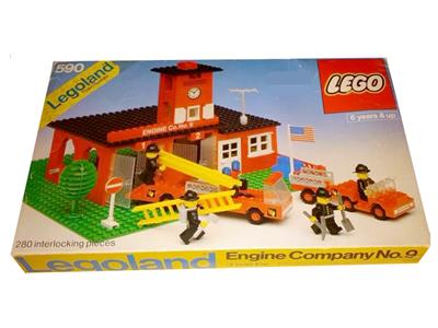 U590 - 1978 Vintage Legoland - Engine Company No.9