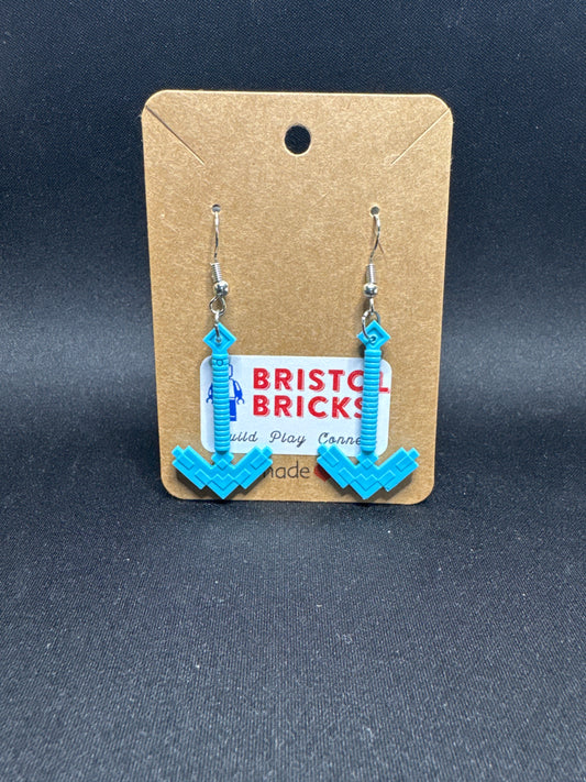 A178 - Minecraft Pickaxe Earrings