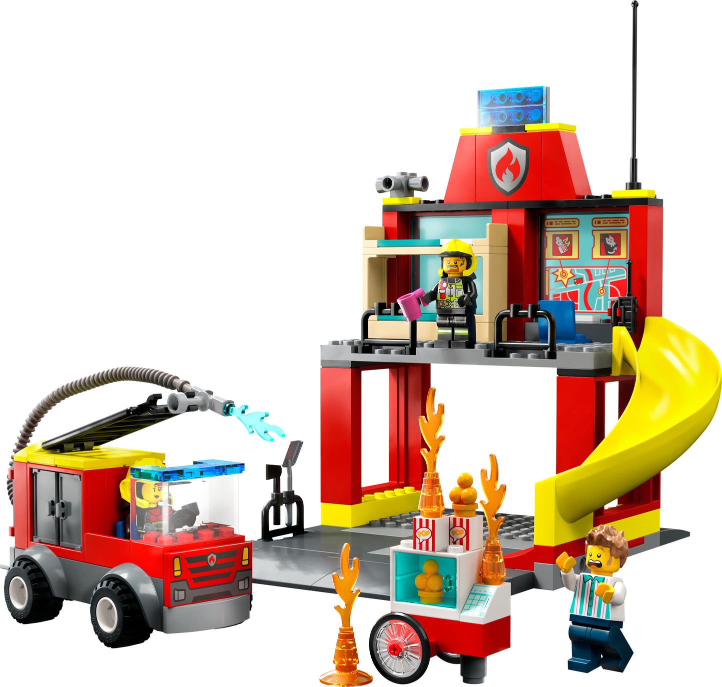 60375 - Fire Station and Fire Truck