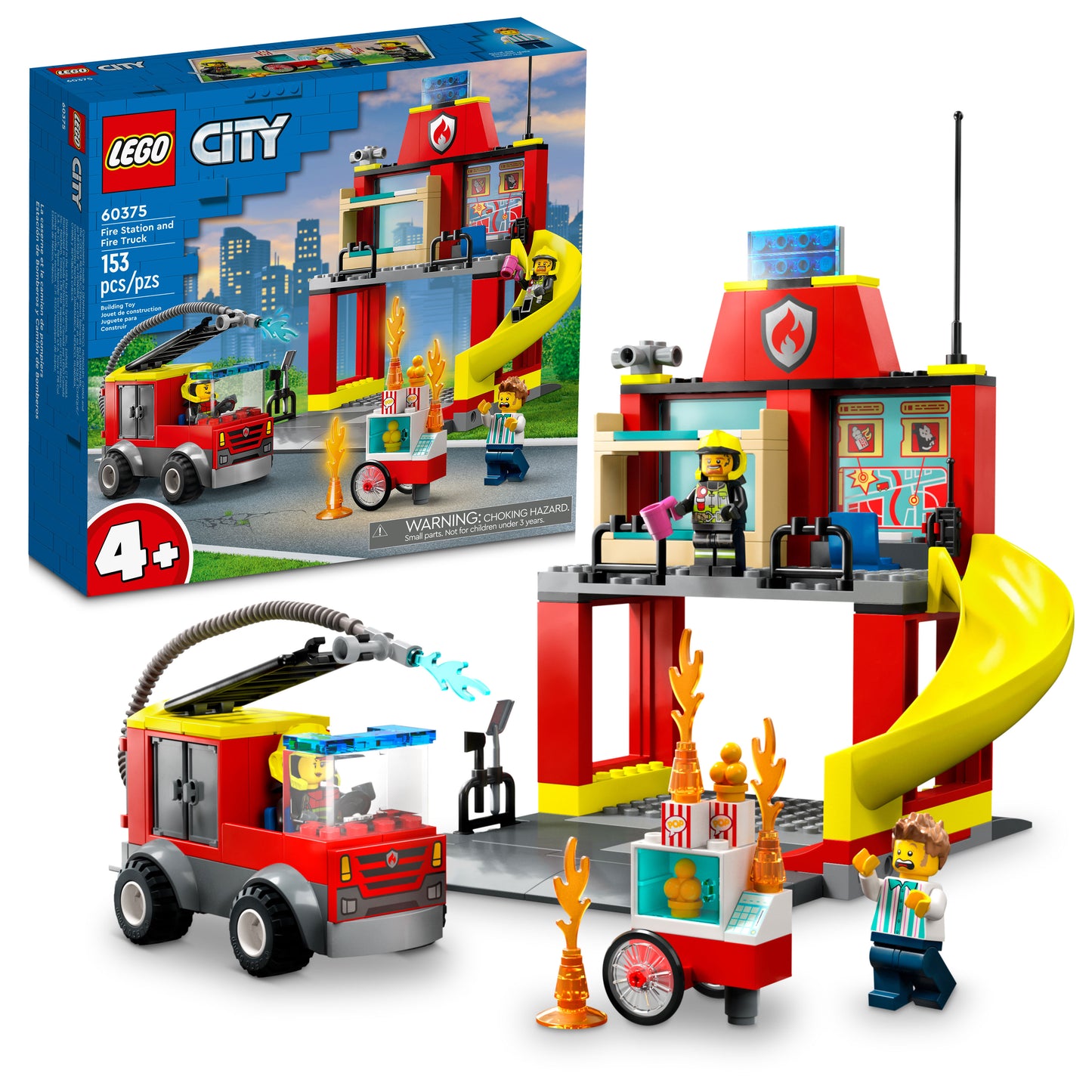 60375 - Fire Station and Fire Truck