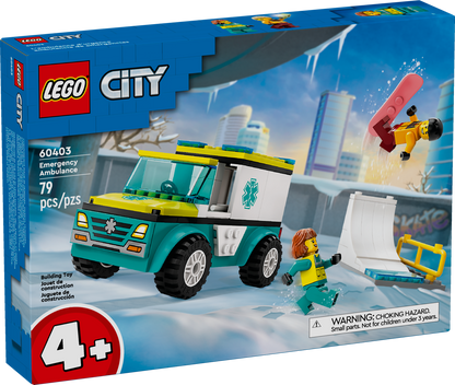 60403 - Emergency Ambulance and Snowboarder