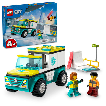 60403 - Emergency Ambulance and Snowboarder